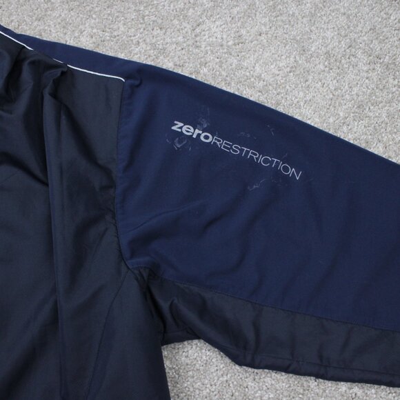 Zero Restriction Tour Series Jacket Mens XL Blue 1/4 Zip Polyester Golf Pullover - Picture 10 of 16